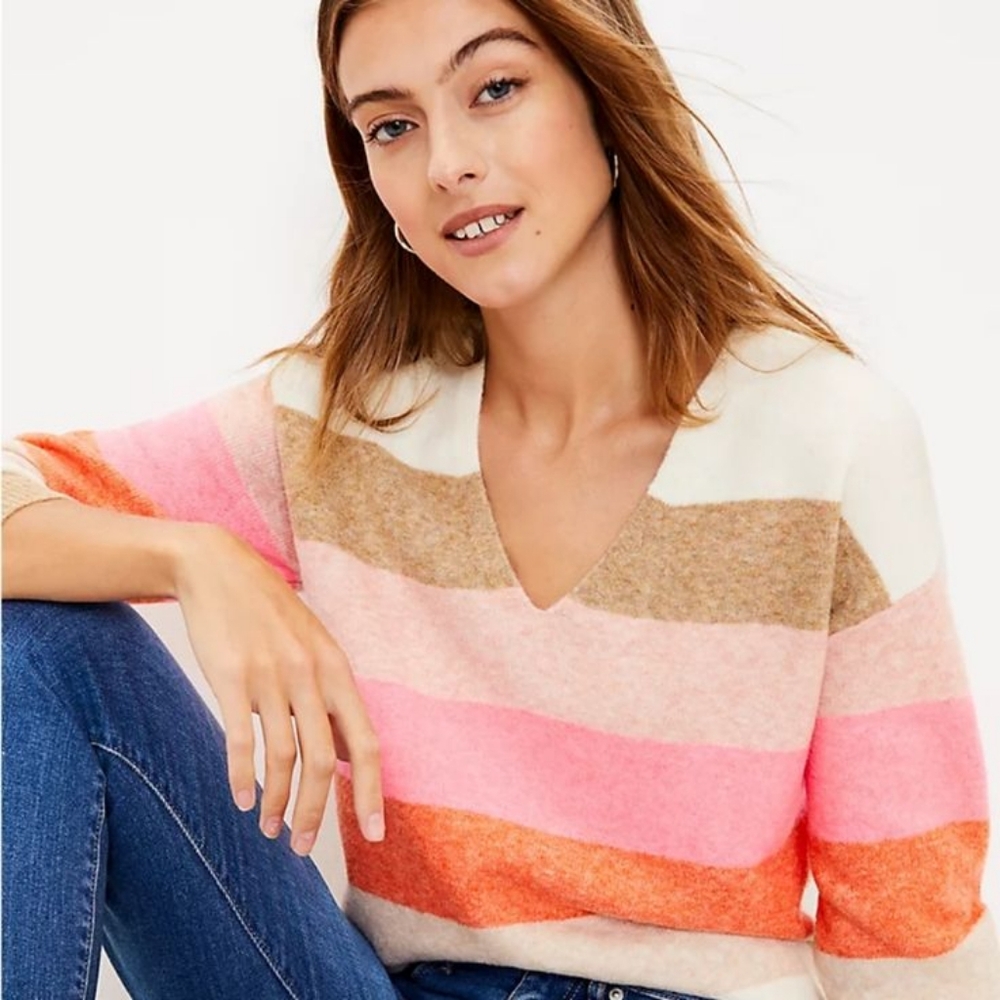 LOFT Women’s Striped Sweater. NWT. Size XS.